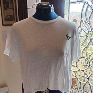 South Florida Bulls Always Shining Floral Crop Top